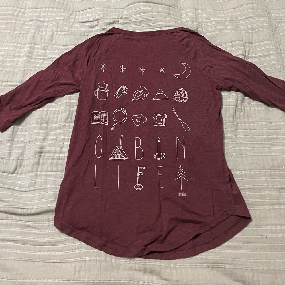 Tentree - 3/4 Sleeve - Cabin Life Shirt. - Picture 2 of 4